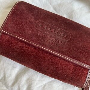 Vintage Coach Suede Wallet